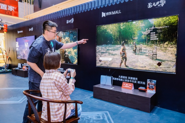 京东携手多品牌打造游戏电视体验日 国产3A大作《影之刃零》现场试玩